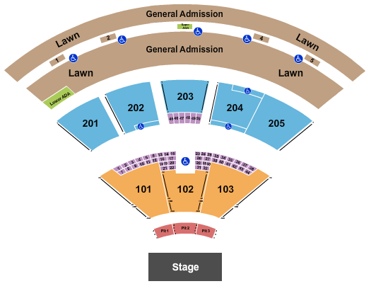 Fiddler's Green Amphitheatre Sublime Seating Chart